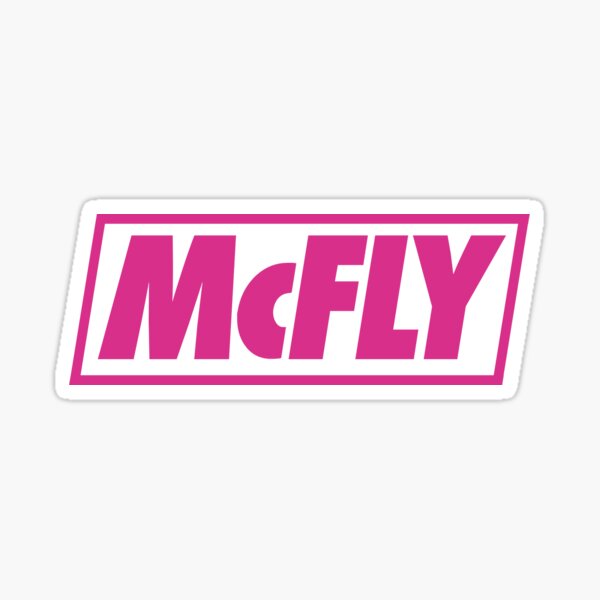 mcfly new logo 2020 in pink young dumb thrills Sticker