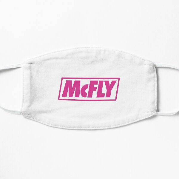 mcfly new logo 2020 in pink young dumb thrills Flat Mask