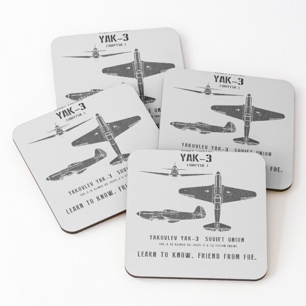 Item preview, Yakovlev Yak-3 Ubiytsa WWII Soviet Air Force Aircraft Recognition Slide designed and sold by RealPilotDesign.