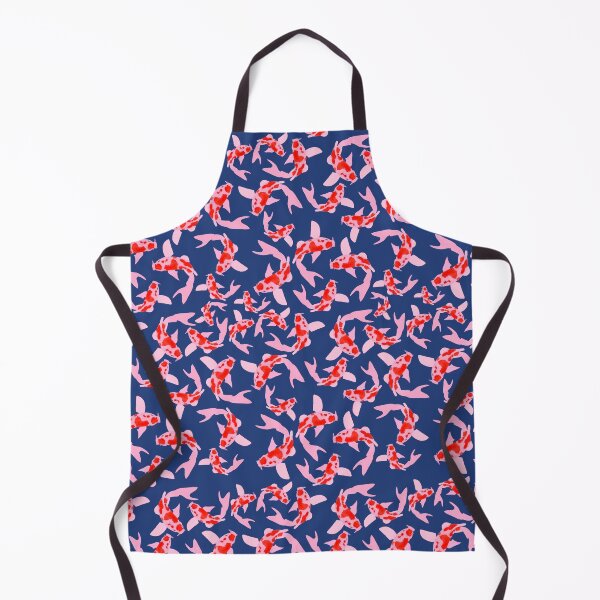 Item preview, Swimming Koi fish pattern on navy. designed and sold by Zoe Jane Designs.