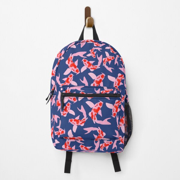 Item preview, Swimming Koi fish pattern on navy. designed and sold by Zoe Jane Designs.