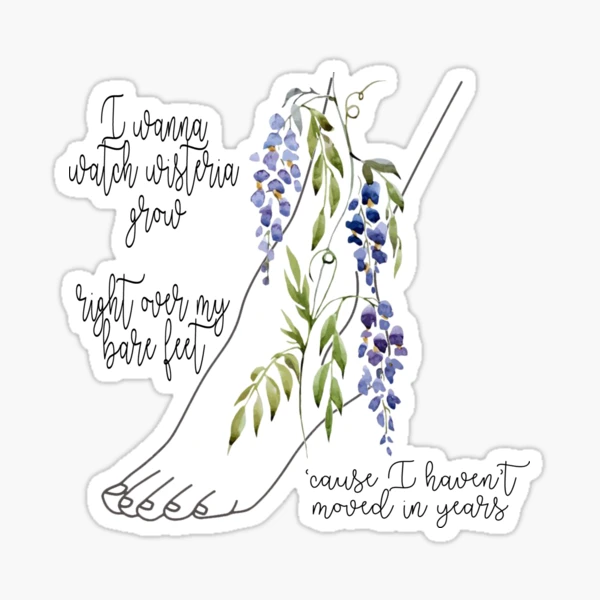 I want to watch wisteria grow right over my bare feet / Taylor Swift  Folklore iPad Case & Skin for Sale by katekiely