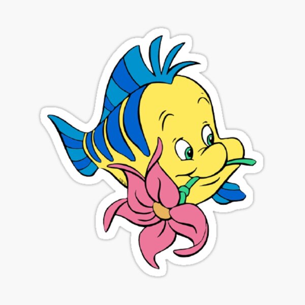 Mini Flounder Fishing Decal For Tumblers, Tackle Boxes etc.