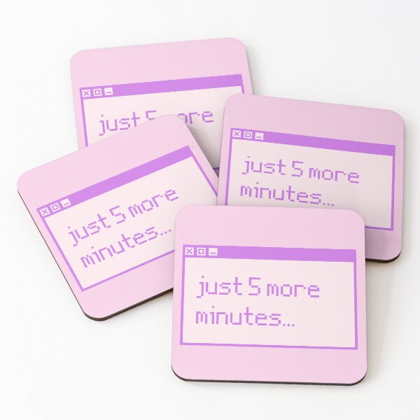 Item preview, Just 5 More Minutes Aesthetic Window Reminder designed and sold by owlvocado.