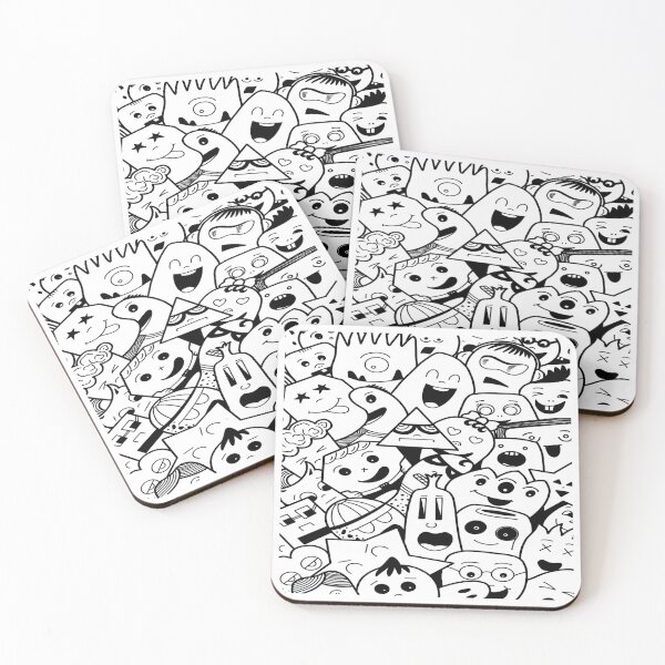 Item preview, Funny Faces Doodle Art designed and sold by NMARTWORKS.