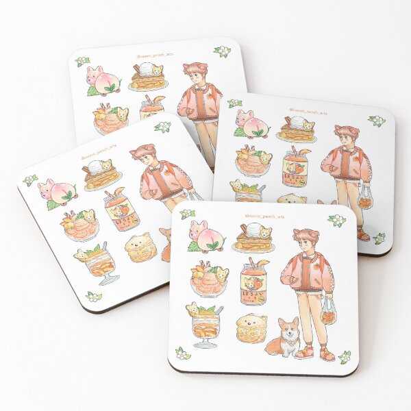 Item preview, Corgi Peach Menu Aesthetic designed and sold by PeachyPencil.