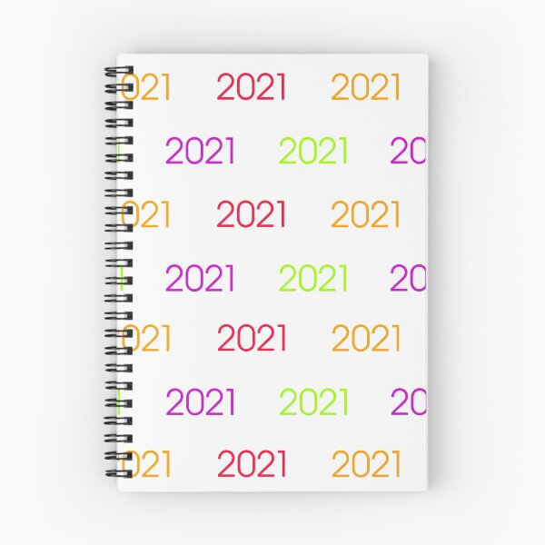 Item preview, 2021 multicolored for the new year (celebration) white background designed and sold by Stéphane  Thirion.
