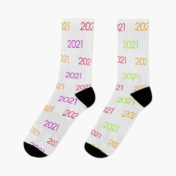 Item preview, 2021 multicolored for the new year (celebration) white background designed and sold by Stéphane  Thirion.