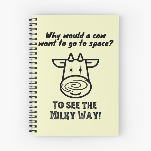 Item preview, Why would a cow want to go to space? in black designed and sold by StarlightTales.
