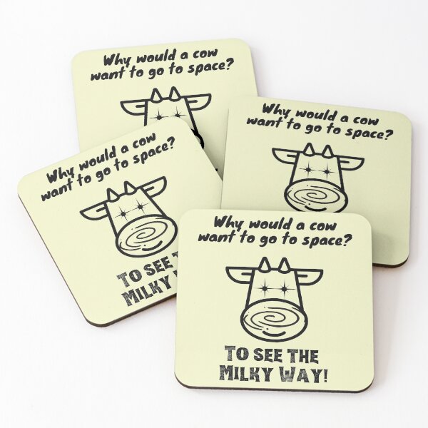 Item preview, Why would a cow want to go to space? in black designed and sold by StarlightTales.