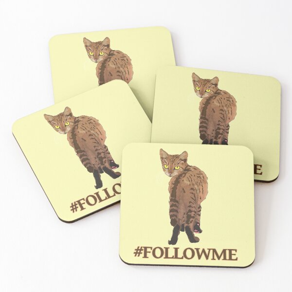 Item preview, Follow me - cat illustration designed and sold by vixfx.