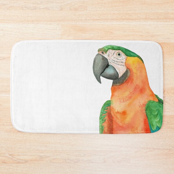 Item preview, Catalina Macaw hybrid macao x ararauna parrot watercolor designed and sold by L'Atelier Oranjade.