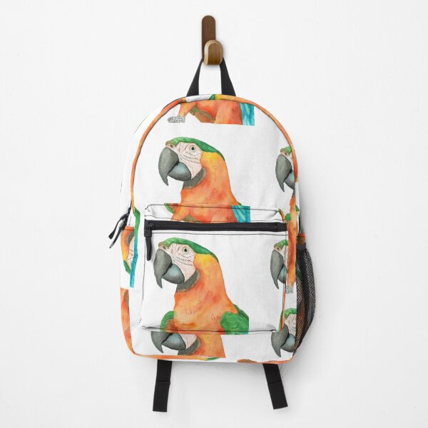 Item preview, Catalina Macaw hybrid macao x ararauna parrot watercolor designed and sold by L'Atelier Oranjade.