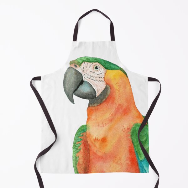 Item preview, Catalina Macaw hybrid macao x ararauna parrot watercolor designed and sold by L'Atelier Oranjade.