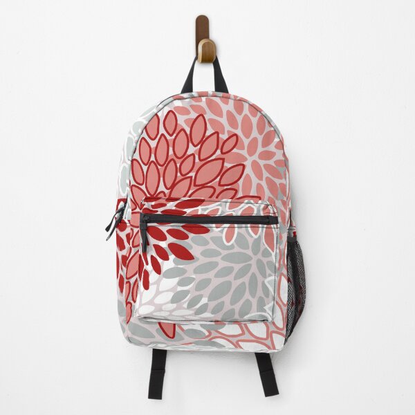 Item preview, Christmas Floral, Red, Pink and Winter Gray, Floral Prints designed and sold by meggydesigns.