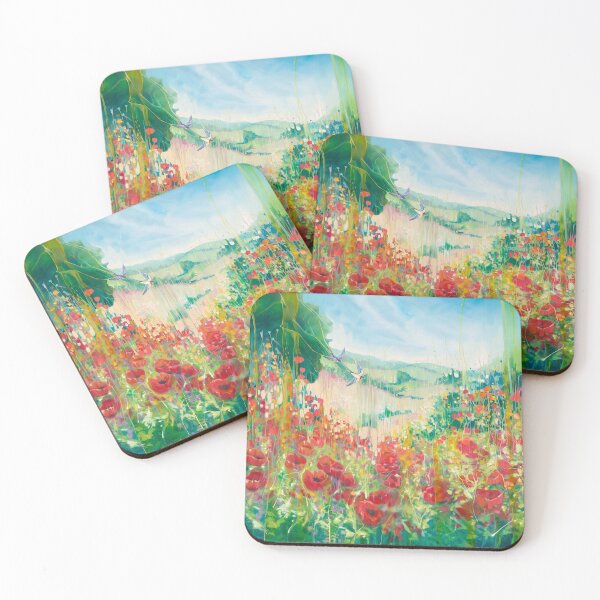 Item preview, Nature Unleahed, poppies landscape designed and sold by Gill Bustamante.