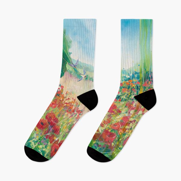 Item preview, Nature Unleahed, poppies landscape designed and sold by Gill Bustamante.