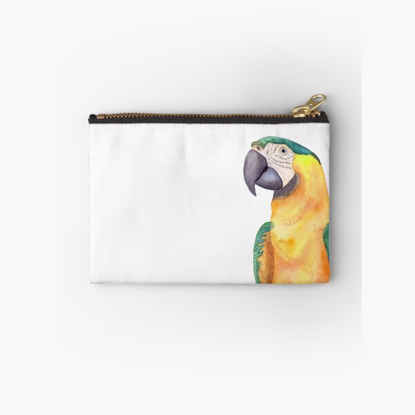 Item preview, blue-and-gold macaw  ara ararauna parrot watercolor designed and sold by L'Atelier Oranjade.