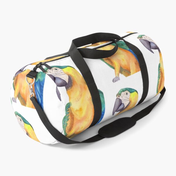 Item preview, blue-and-gold macaw  ara ararauna parrot watercolor designed and sold by L'Atelier Oranjade.
