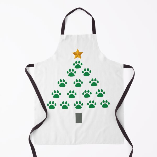 Item preview, Dog Paws Dog Lovers Christmas Tree With Star designed and sold by FazCreations.