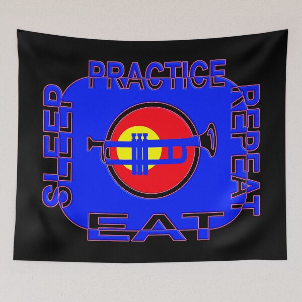 Item preview, EAT SLEEP  TRUMPET PIANO  DUO  PRACTICE designed and sold by Ralek.