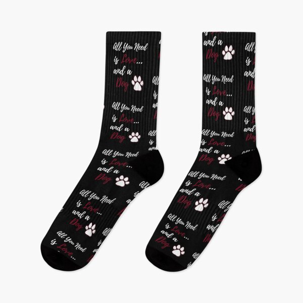 Item preview, All You Need is Love and a Dog - paw print - by Boo-da-chay designed and sold by Boo-da-chay.