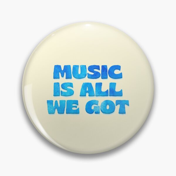 Item preview, Music Is All We Got Motivate Musician Blue Watercolor designed and sold by sharedipmemes.