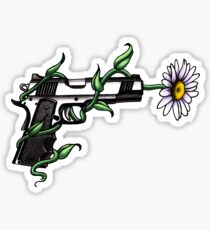 Pegatina Daisy en Gun Barrel