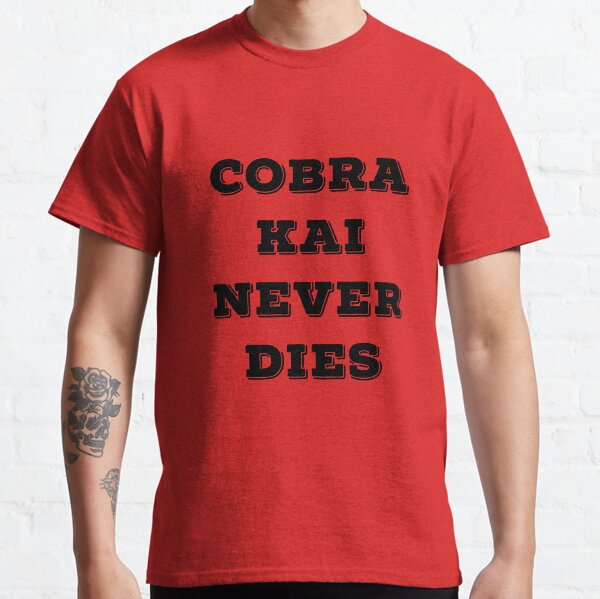 camiseta cobra kai never dies