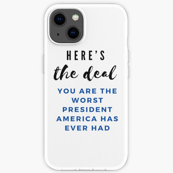 United States Presidential Debate Biden "heres the deal" Quote iPhone Soft Case