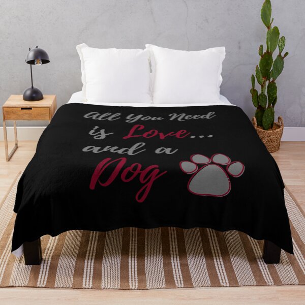 Item preview, All You Need is Love and a Dog - paw print - by Boo-da-chay designed and sold by Boo-da-chay.