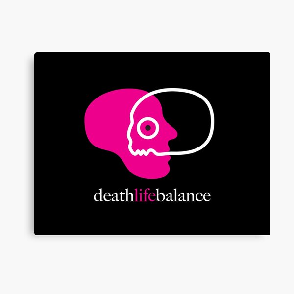 death life balance Leinwanddruck