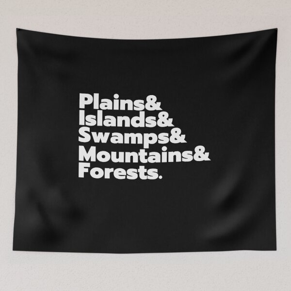 Item preview, Plains, Islands, Swamps, Mountains and Forests - Magic Gathering Colors Print designed and sold by ToplineDesigns.