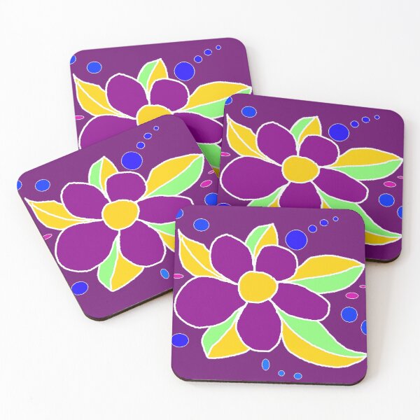 Item preview, Purple Crude Paint Flower Drawing designed and sold by ckylin.