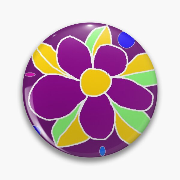 Item preview, Purple Crude Paint Flower Drawing designed and sold by ckylin.