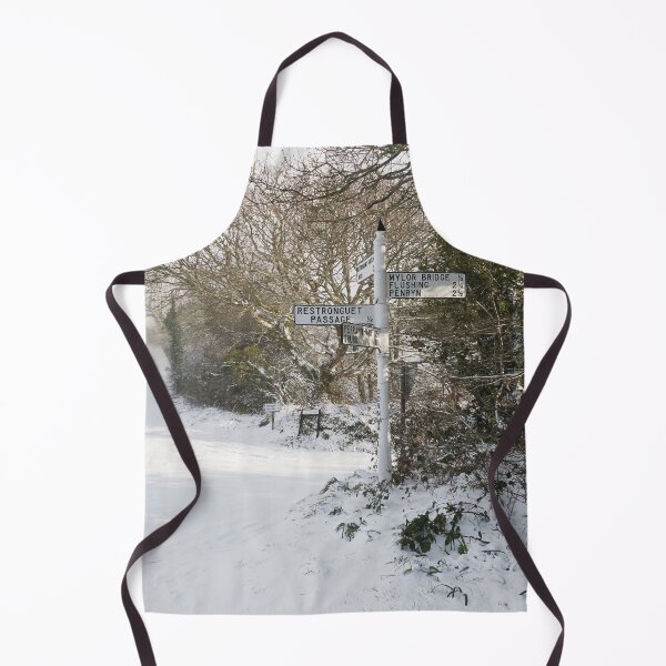 Item preview, Snowy Cornish Signpost designed and sold by Terri Waters Photography & Design.