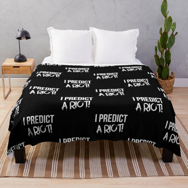 Item preview, I Predict A Riot White text designed and sold by BeaQueen.