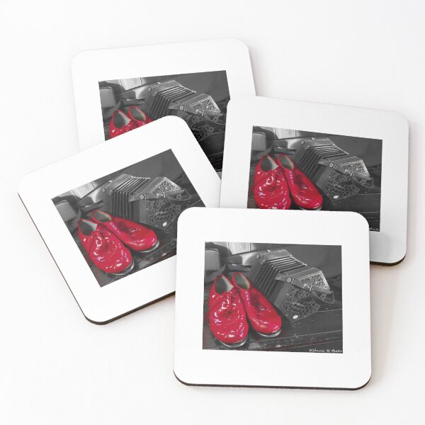 Item preview, Red dancing shoes and Concertina designed and sold by Johanna O Malley.