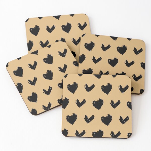 Item preview, distressed black hearts designed and sold by rysunki-malunki.