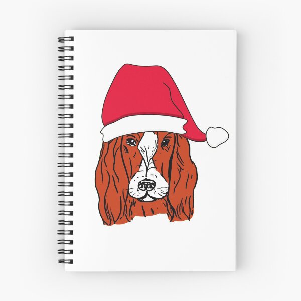 Artikelvorschau, Rot-Weiß-Setter mit Weihnachtsmütze bereit für Weihnachten entworfen und verkauft von NinaBetterNot.