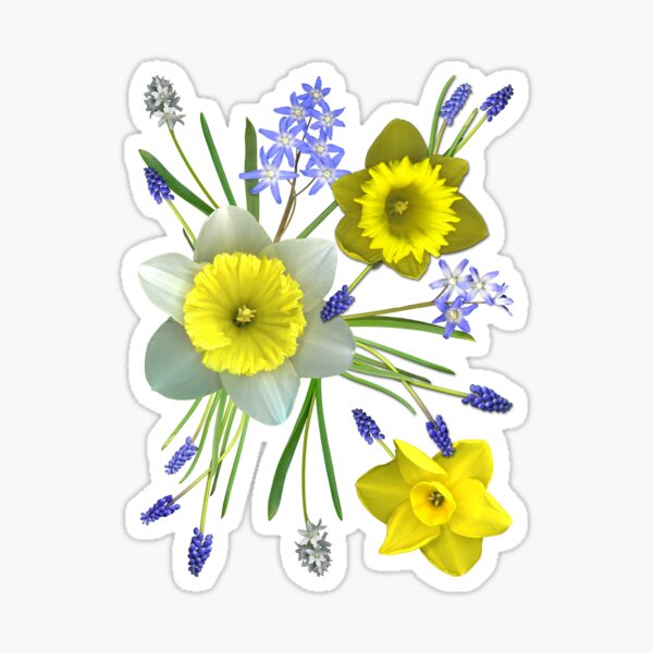 Early Spring Flowers Sticker