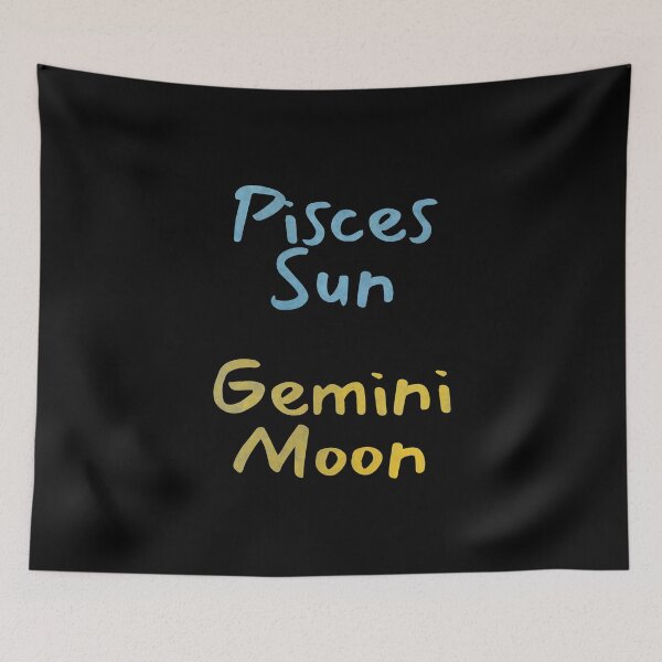Item preview, Pisces Sun Gemini Moon Text designed and sold by leomooncreates.