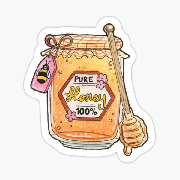 Pure Honey Sticker For Sale By Peachypencil Redbubble