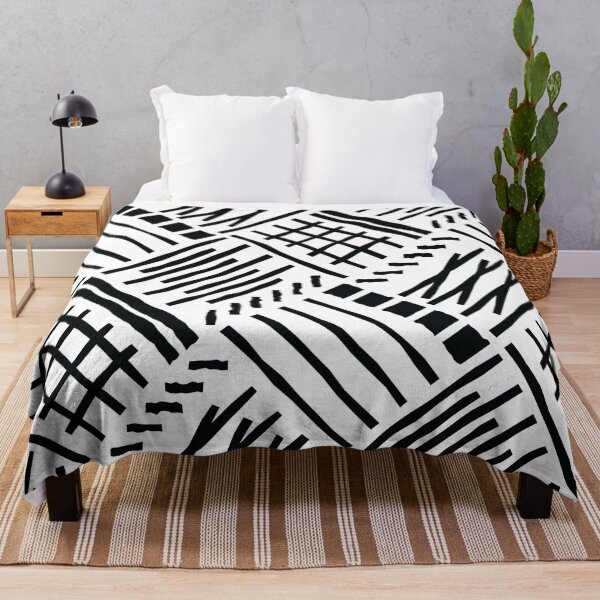Item preview, Hand-drawn Crossing Lines Pattern – Black designed and sold by RoguePatterns.