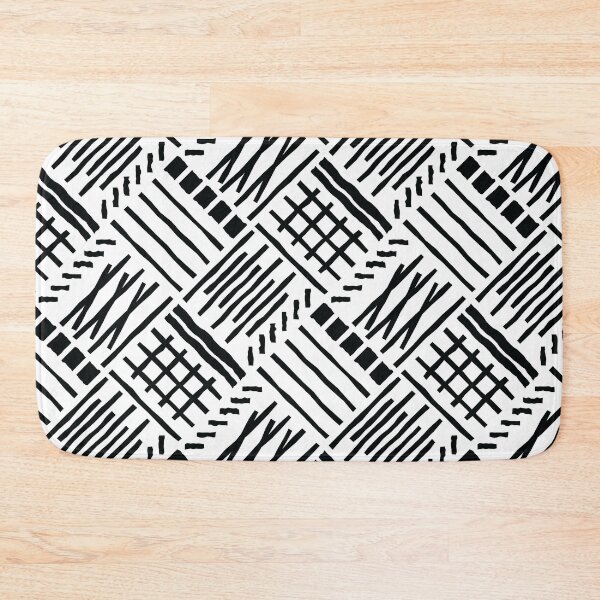 Item preview, Hand-drawn Crossing Lines Pattern – Black designed and sold by RoguePatterns.