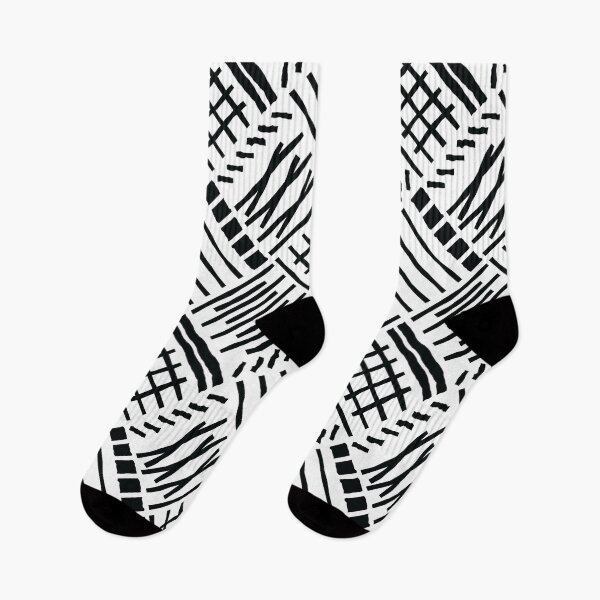 Item preview, Hand-drawn Crossing Lines Pattern – Black designed and sold by RoguePatterns.