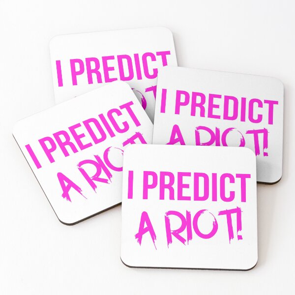 Item preview, I Predict A Riot Pink designed and sold by BeaQueen.