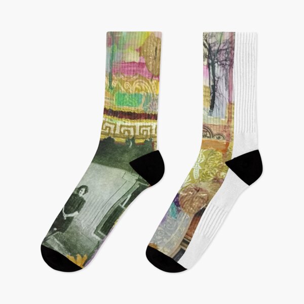 Item preview, Vintage abstract collage with old photo of two women . designed and sold by Colorise.
