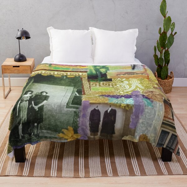 Item preview, Vintage abstract collage with old photo of two women . designed and sold by Colorise.