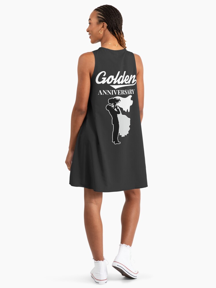 50th wedding anniversary, golden anniversary" A-Line Dress for Sale by  Cutebutfunny | Redbubble